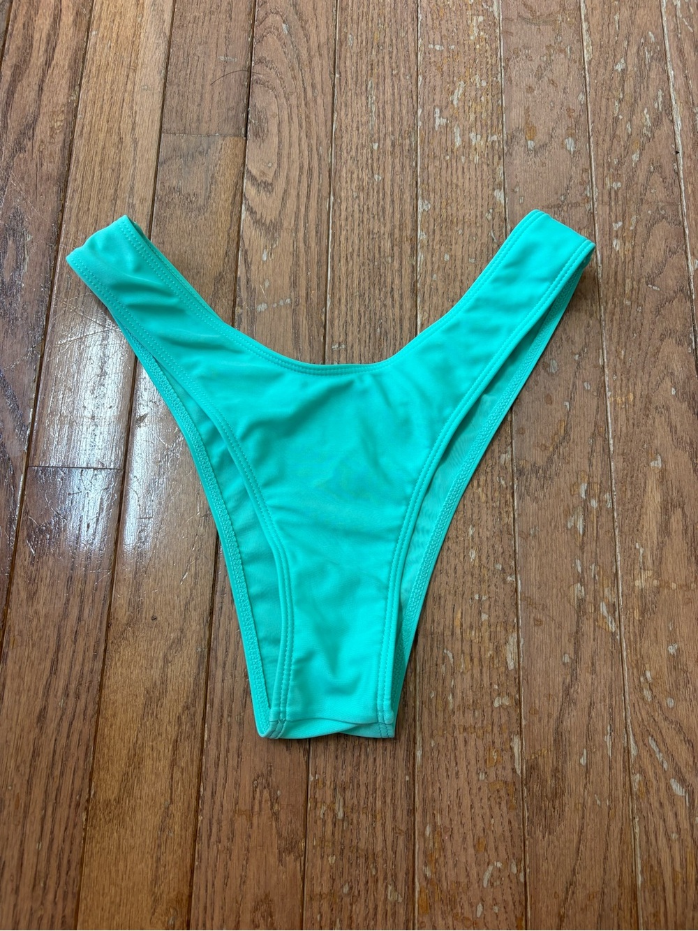 High-Cut Women's Swim Bikini Bottom in Teal